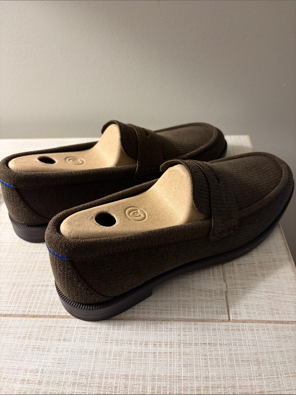 Rothy’s Women’s  Brown Knit Penny Loafers - Picture 3 of 4